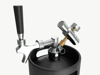 Pressurized Keg System 01 3D model