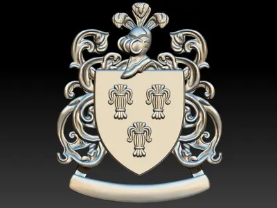 Coat of arms 3D print model shop