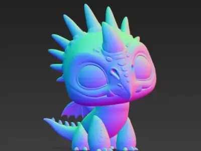 Deadly Nadder Storm Kawaii Chibi Collectible 3D Figure 3D print model
