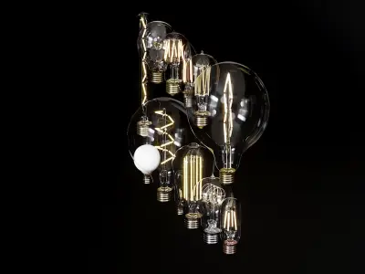 Bulbs Collection 3D model