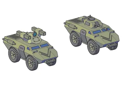 ARMORED VEHICLE MODEL R13 3D print model