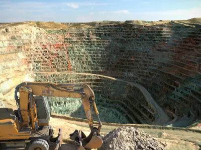 Scanned Opencast Mines Low-poly 3D model