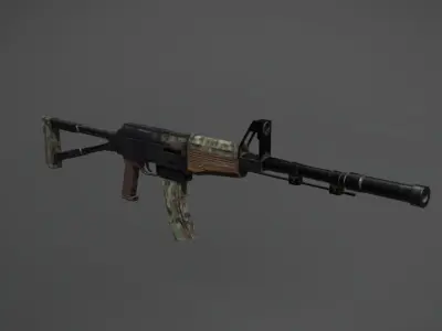 AK-74  Low-poly 3D model