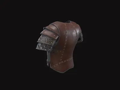 Medieval Leather Armor V03 Low-poly 3D model