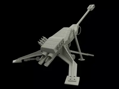 Cannon artillery 3D model