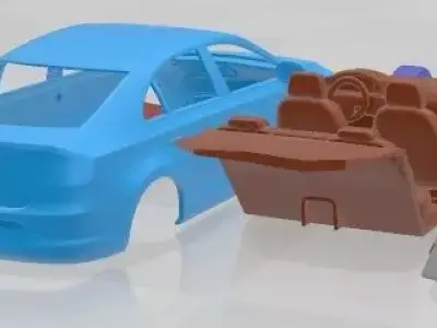 Seat Toledo 2013 Printable Car 3D print model