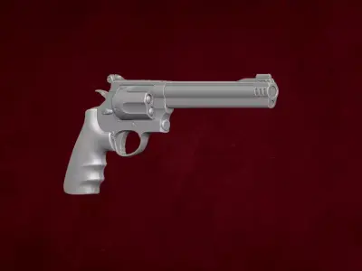 SW 500 Magnum STL Files for Action Figures 3D print model