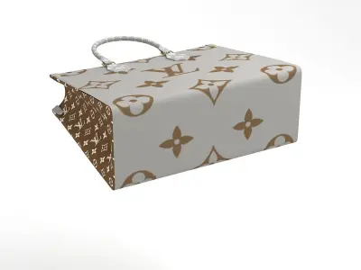 Louis Vuitton Leather Bag 6 3D model