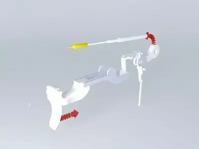 How a hand gun works Free 3D model