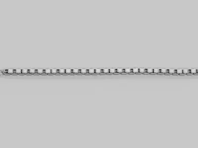Link Chain V7 - Silver Box Style Bracelet 3D model