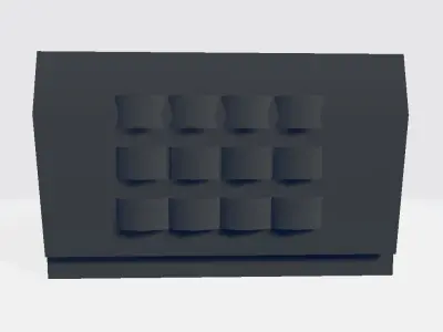 MIlitary Storage Low-poly 3D model