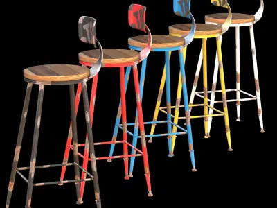 Bar Stool CRAFT 3D model