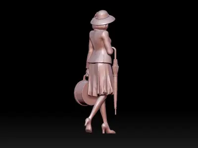 woman 3D print model 3