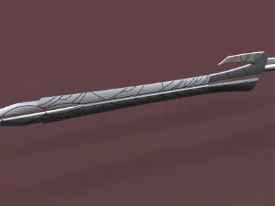 Sword of Gamora from Guardians of the Galaxy 3D model