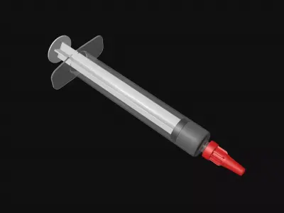 SYRINGE WITH THERMAL PASTE  3D model