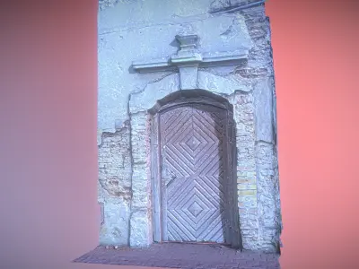 set of old decaying doors and gates 3D Model Collection