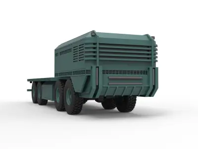 Truck container 3D model
