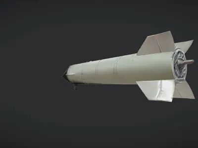 military rocket or missile 3D model