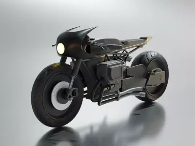 The Batman Batcycle 3D model