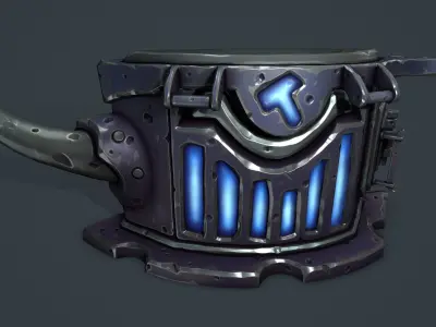 Chest anvil Low-poly 3D model