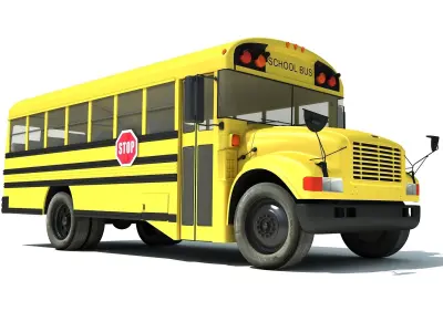School Bus 3D model buy