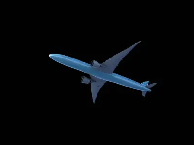 3d Airplane Low-poly 3D model
