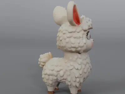 cute sheep 3D model