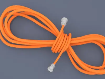 POWER ELECTRICAL LEAD 3D model