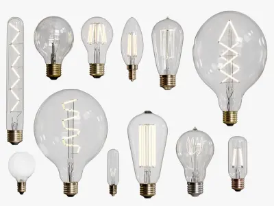 Bulbs Collection 3D model