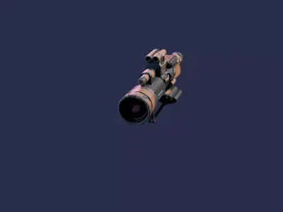 Cyberpunk Ancient Gun  3D model