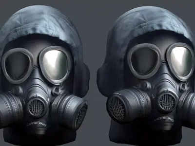 Helmet 3d model military combat Military scifi Low-poly 3D model Low-poly 3D model 3