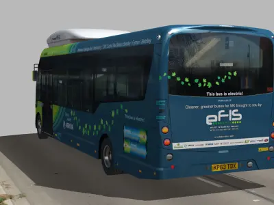 Wrightbus Streetlite Arriva Electric Bus 2014 Low-poly 3D model