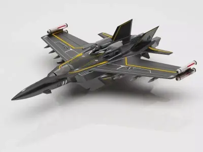 fighter toy jet 3D model