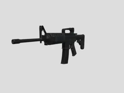 Modern Assault Rifle High Quality GameReady 3D Model Low-poly 3D model
