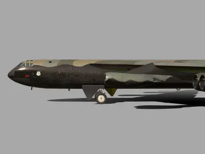 Boeing B-52 Stratofortress 3D model 7
