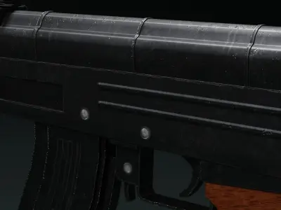AK47 GAME  Low-poly 3D model