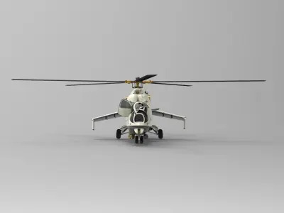 Mil Mi-24 Hind 3D model