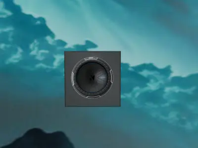 Kicker Comp Subwoofer 12 with enclosure Free 3D model