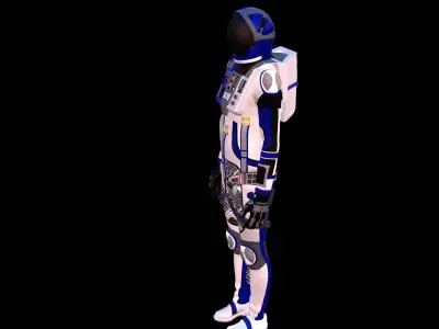 Astronaut Spacesuit Greece 3D model