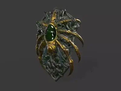 Shield 04 Low-poly 3D model