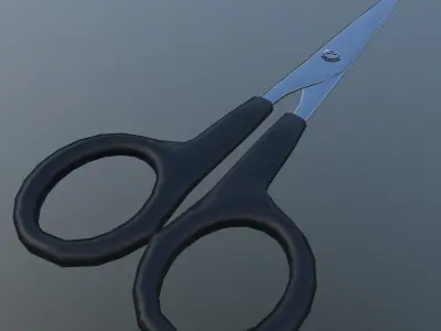 Scissor Low Poly Low-poly 3D model