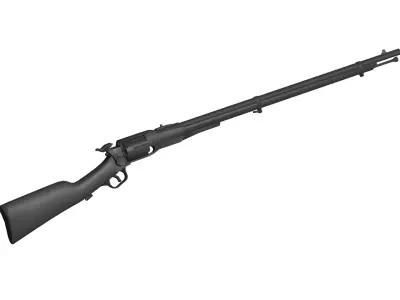Revolver Action Rifles 3D model