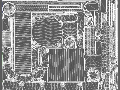 Sci Fi Mechanical Gavel  Hammer  Game Ready Low-poly 3D model