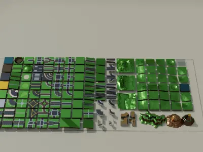 Low Poly City Pack - 300 Models Mega Pack Low-poly 3D model