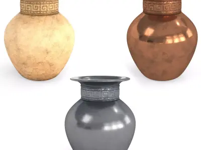 3D model Vases greek vase Low-poly 3D model