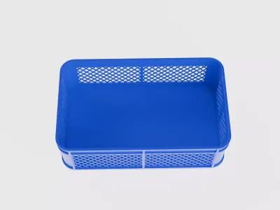 Plastic Crate Low-poly 3D model purchase