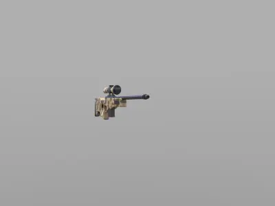 AWM BOLT ACTION SNIPER RIFLE 3D model