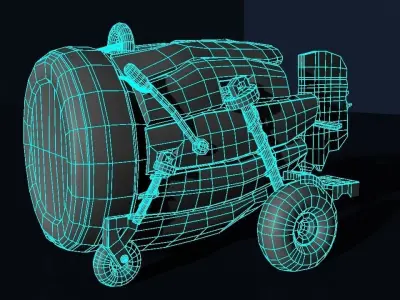 Car jungle concept  3D model