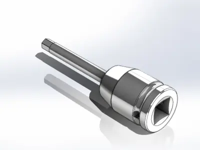 Soquete Allen Socket 5mm 3D model