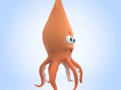 Squid 3D model